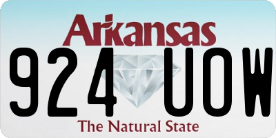 AR license plate 924UOW
