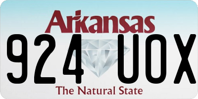 AR license plate 924UOX