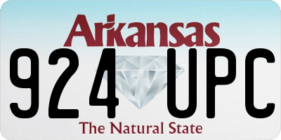AR license plate 924UPC
