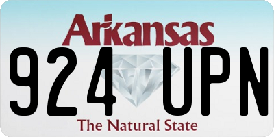 AR license plate 924UPN