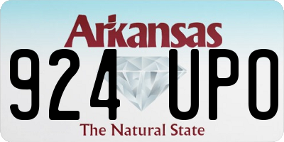 AR license plate 924UPO