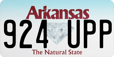 AR license plate 924UPP