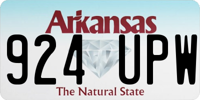 AR license plate 924UPW