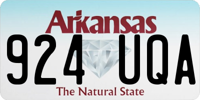 AR license plate 924UQA