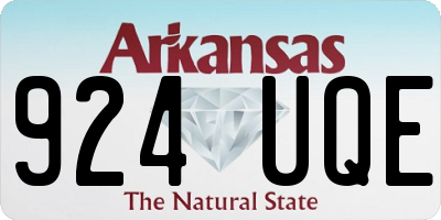 AR license plate 924UQE
