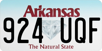 AR license plate 924UQF