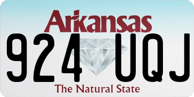 AR license plate 924UQJ