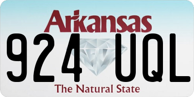 AR license plate 924UQL