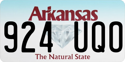 AR license plate 924UQO