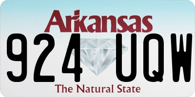 AR license plate 924UQW
