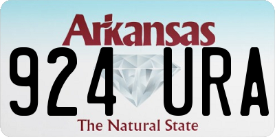 AR license plate 924URA