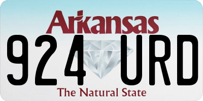 AR license plate 924URD