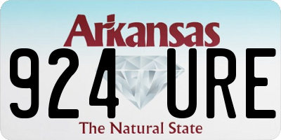AR license plate 924URE