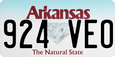 AR license plate 924VEO