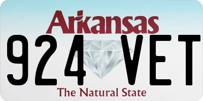 AR license plate 924VET