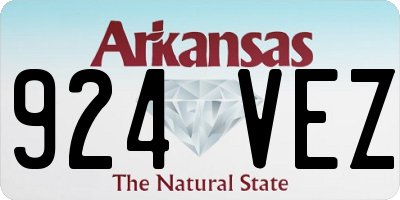 AR license plate 924VEZ