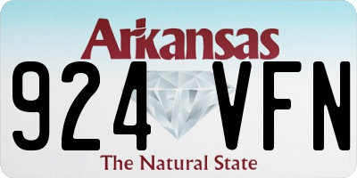 AR license plate 924VFN
