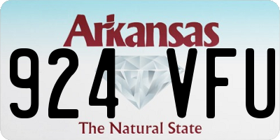 AR license plate 924VFU