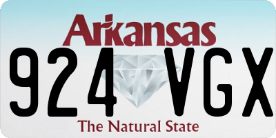 AR license plate 924VGX