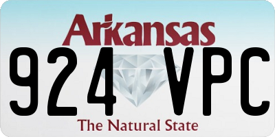 AR license plate 924VPC