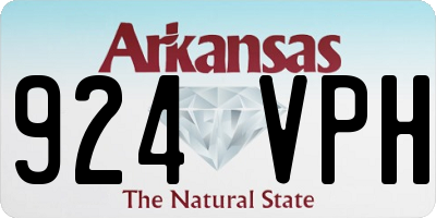 AR license plate 924VPH