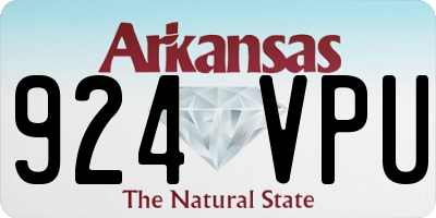 AR license plate 924VPU