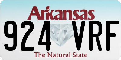 AR license plate 924VRF