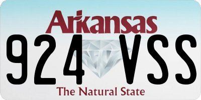 AR license plate 924VSS