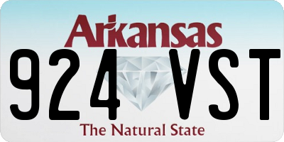 AR license plate 924VST