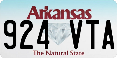 AR license plate 924VTA