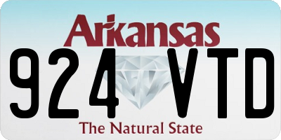 AR license plate 924VTD