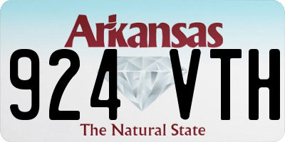AR license plate 924VTH