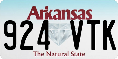 AR license plate 924VTK