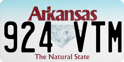 AR license plate 924VTM