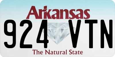 AR license plate 924VTN