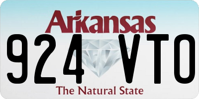 AR license plate 924VTO