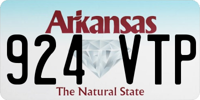 AR license plate 924VTP
