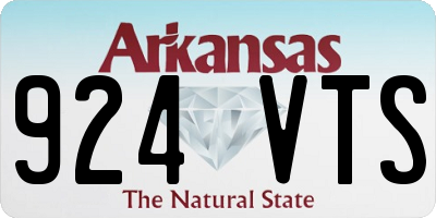 AR license plate 924VTS