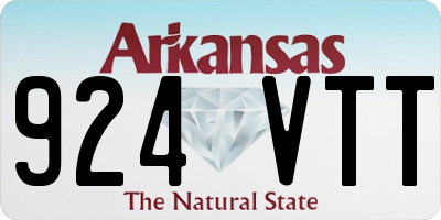 AR license plate 924VTT