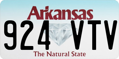 AR license plate 924VTV