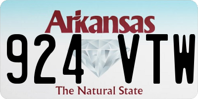 AR license plate 924VTW
