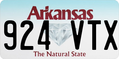 AR license plate 924VTX