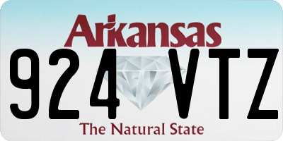 AR license plate 924VTZ