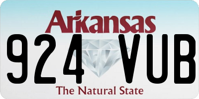 AR license plate 924VUB