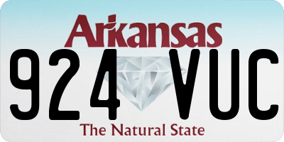 AR license plate 924VUC