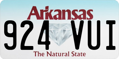 AR license plate 924VUI