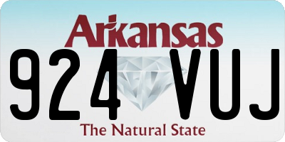 AR license plate 924VUJ