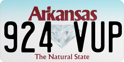 AR license plate 924VUP