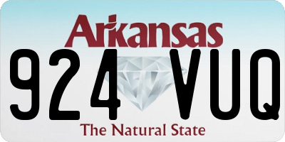 AR license plate 924VUQ