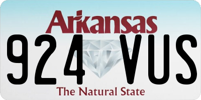AR license plate 924VUS